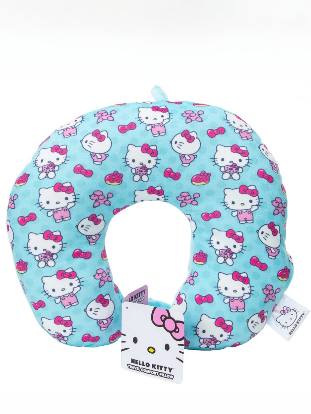 Sanrio Hello Kitty The Pink Life Travel Comfort Neck Pillow Blue Pink